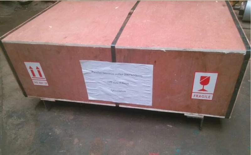 wooden case packing.