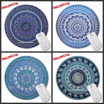 

Print Carpet 200*200*2mm Top Selling Customized Non-Slip Rubber 3D Printing Gaming Durable Notebook Round mouse pad