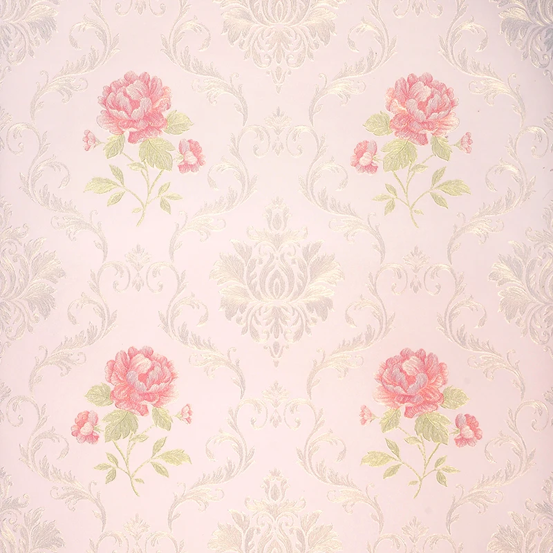 

Wallpapers Youman Pastoral Non Woven Relief 3D Mural Roll Wallcovering Wall Paper Roll Floral Wallpapers for Bedroom Living Room