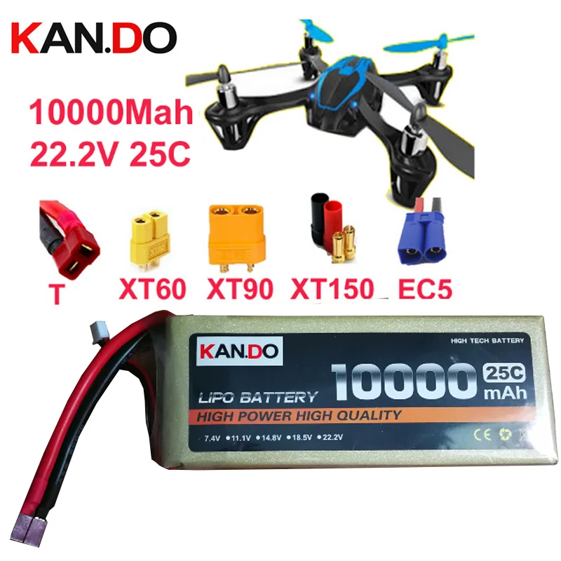 6s 25c 22.2v 10000mah battery drone battery aircraft li poly battery