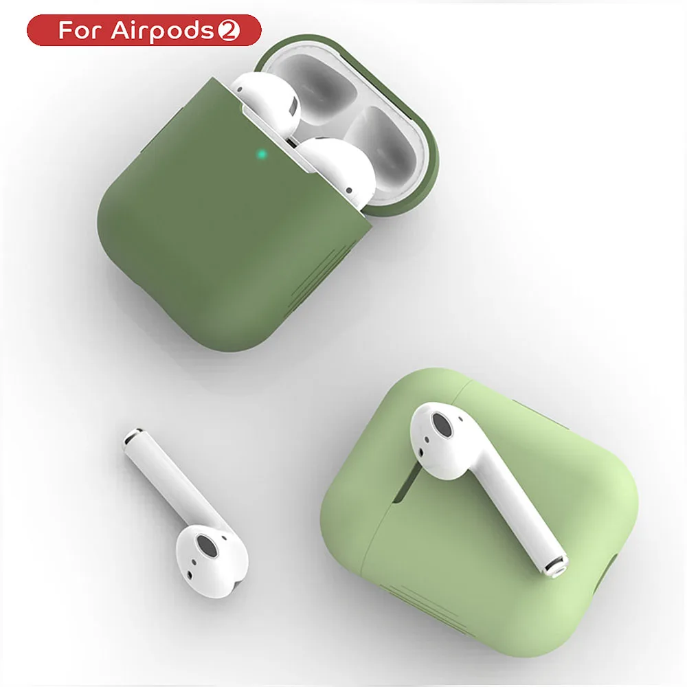 

Silicone Cases for Airpods 2nd Luxury Protective Earphone Cover Case for Apple Airpods2 Air Pods 2 Shockproof Sleeve