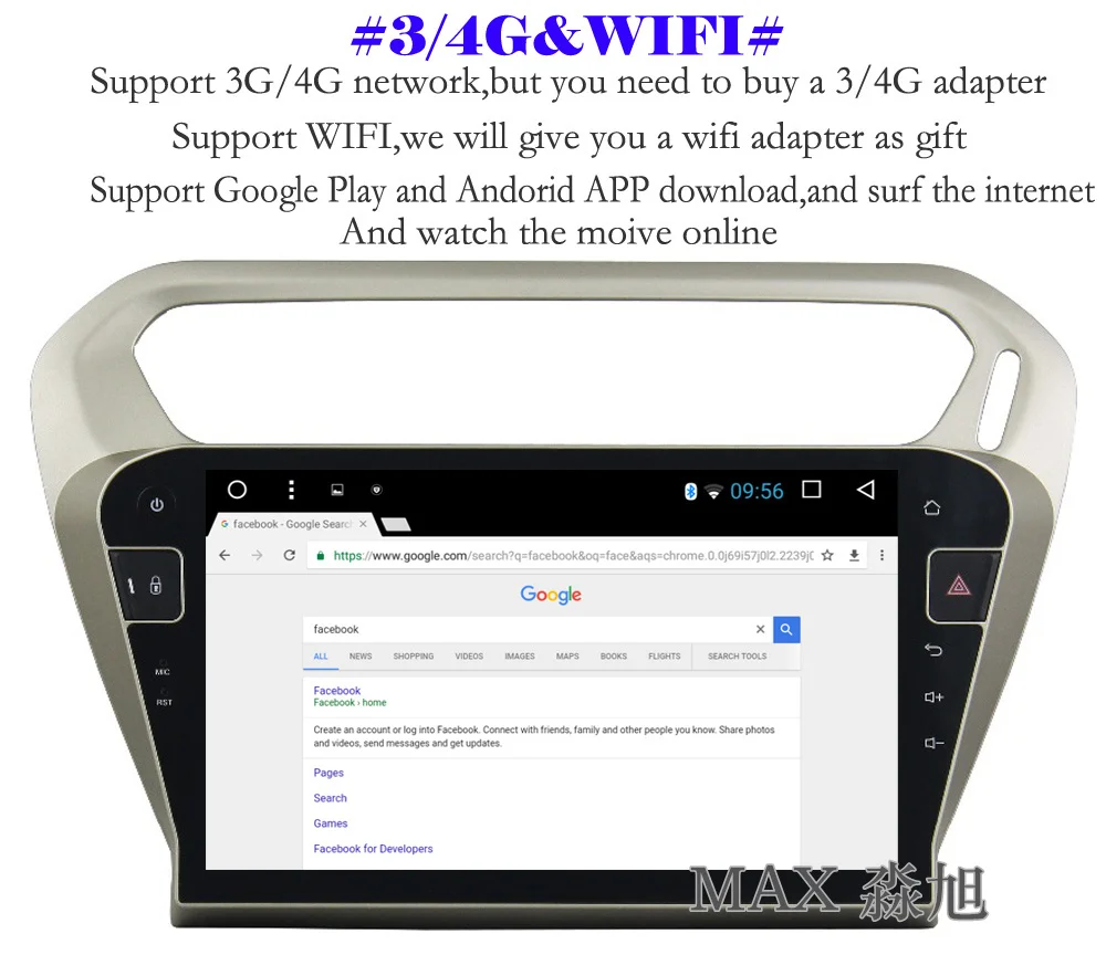 Perfect MAX Android 8.1 Car DVD Player for Peugeot 301 /Citroen Elysee 2014 2015 2016 Car Radio BT 3/4G WiFi SWC GPS Navigation System 7