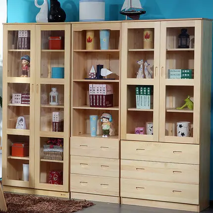 Pine Bookcases Furniture Promotion For Promotional Bookcases Living Room Furniture Home Solid Pine Wood Bookcase With Drawer Bookshelf Whole 2017 European Style
