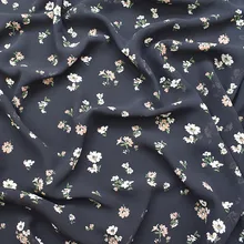 Модная шифоновая ткань от кутюр, искусственный шелк, атлас, цветы гортензии, зеленые листья, гладкая, драпировка, шитье, ремесло по метру ST-15