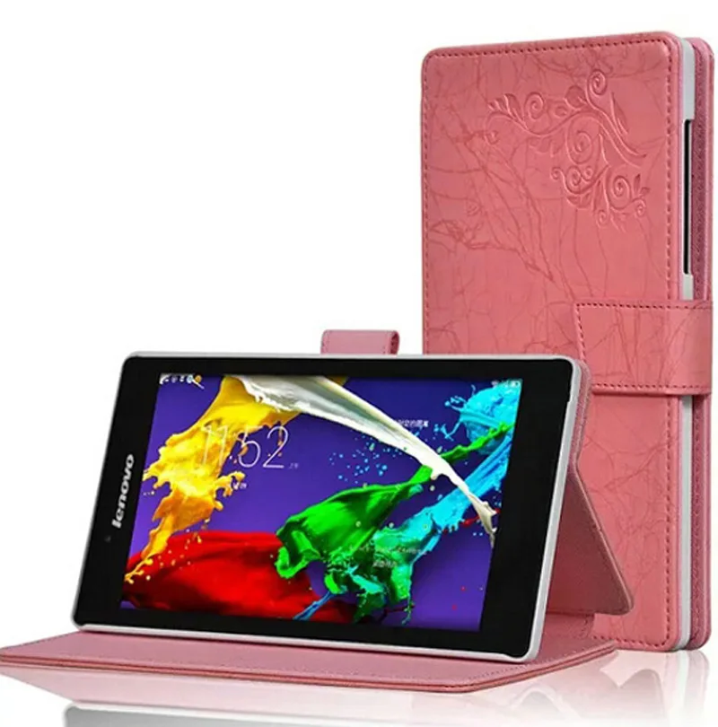 New Arrival Prints Pattern Folio Stand Cover Protective Print Flower Leather Case For Lenovo Tab 2 Tab2 A7-20 A7-20F A7 20F 7&quot |