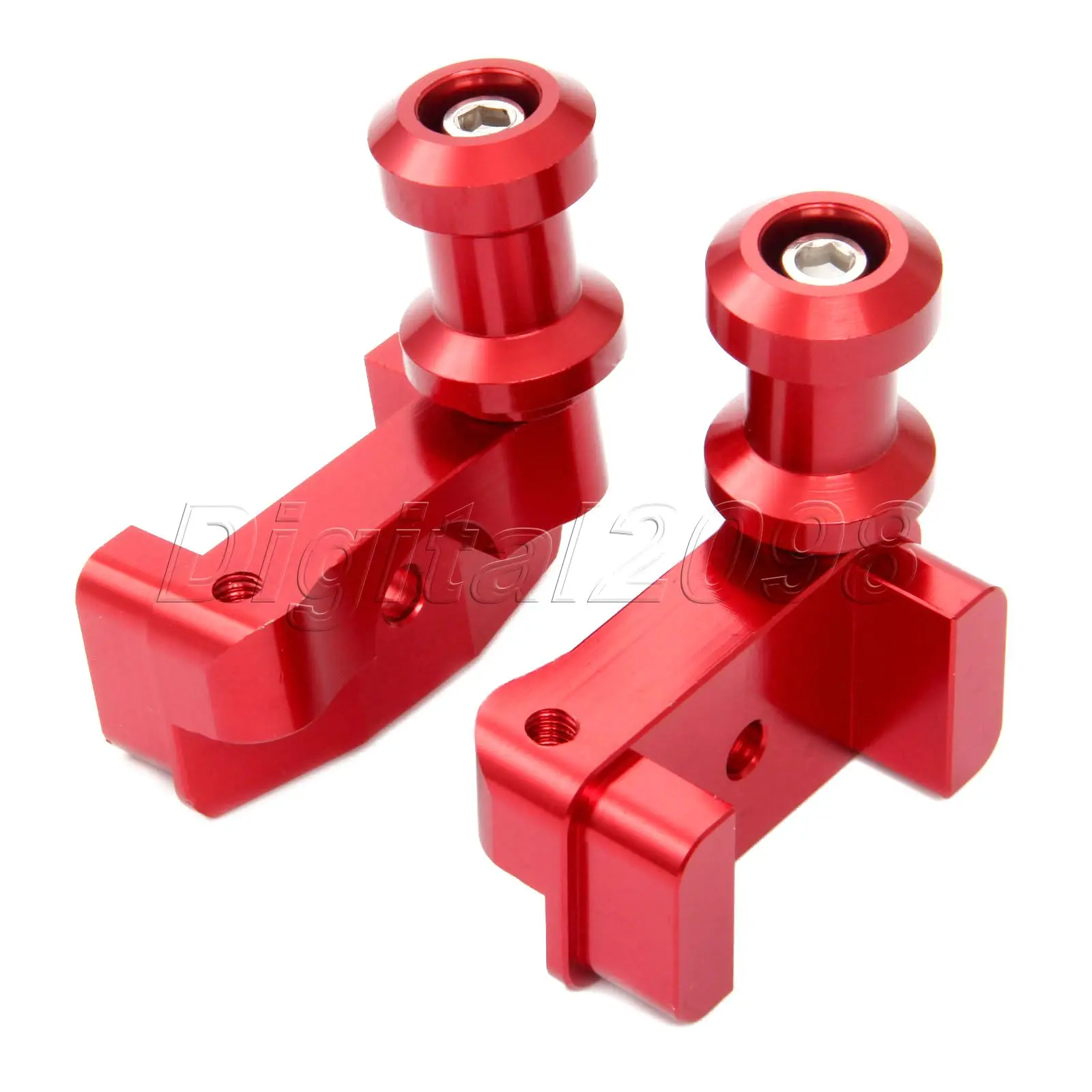 Yetaha 2pcs CNC Aluminium Motorcycle Swingarm Swing Arm Spool Slider