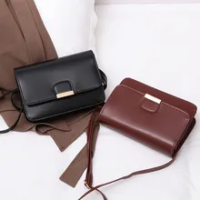 Simple Small Square Bag Women's Designer Handbag High-quality PU Leather Chain Mobile Phone Shoulder bags