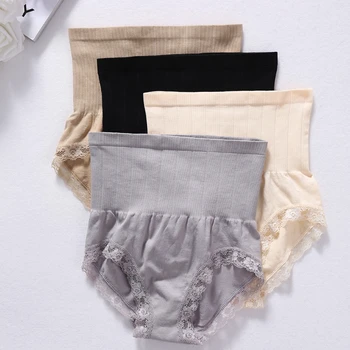 

Women Postpartum High Waist underpants Maternal Underwear Tummy Control Body Shaper Postpartum shaping high waist lace Panties