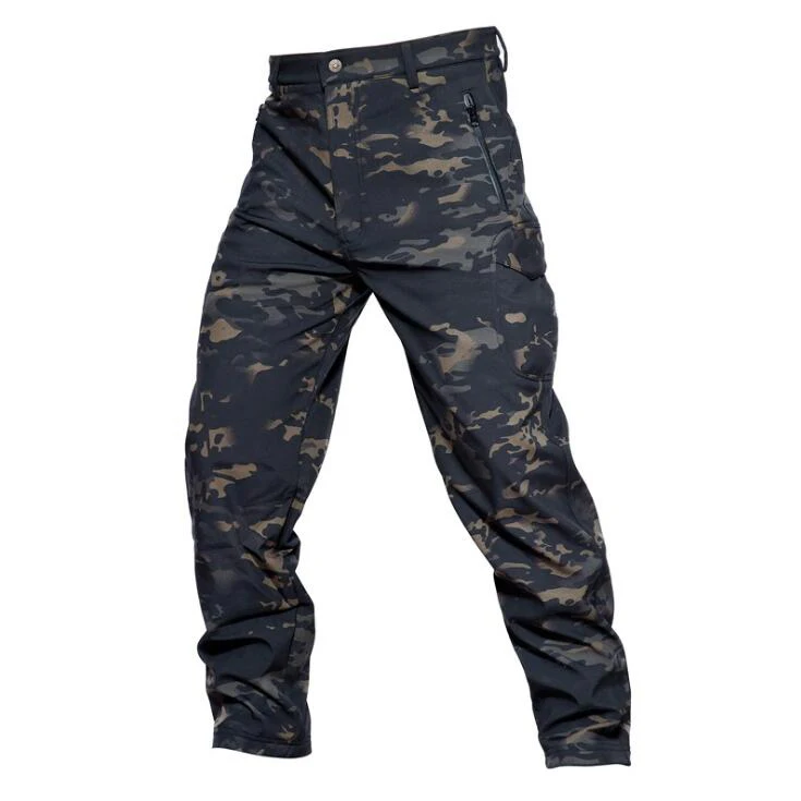 Мужские непромокаемые флисовые брюки Lurker Shark Skin черные камуфляжные Xtra A TACS