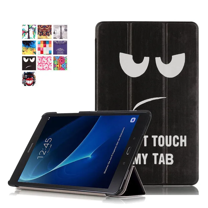 50 шт. PU Стенд чехол для Samsung Galaxy Tab 10.1 T580 t585 t580n t585n 10." Планшеты+ Экран протектор