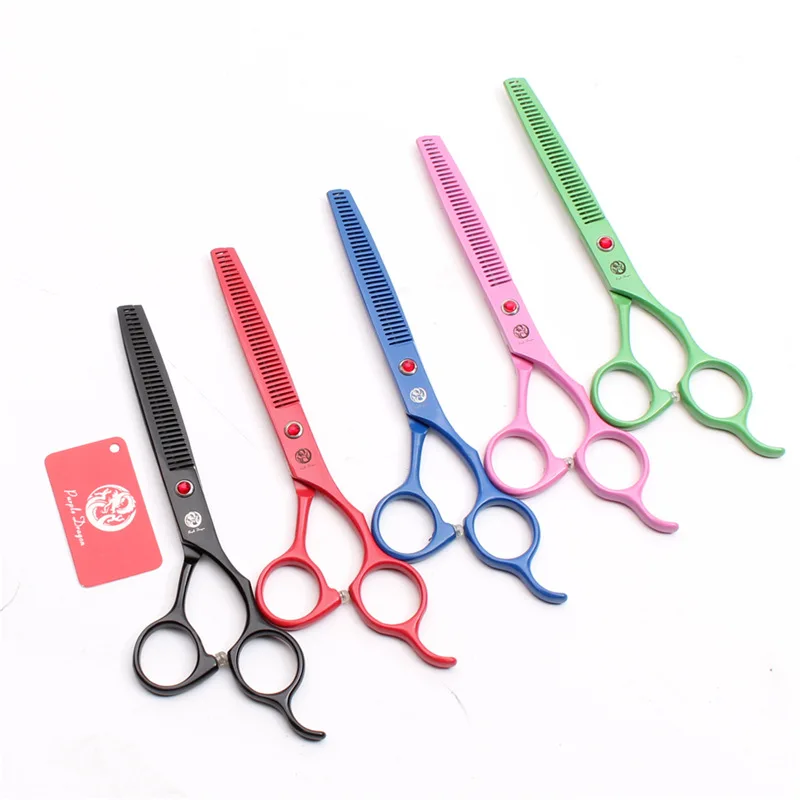 

5 colors 6.5 inch Cat & Dog Pet thin scissors