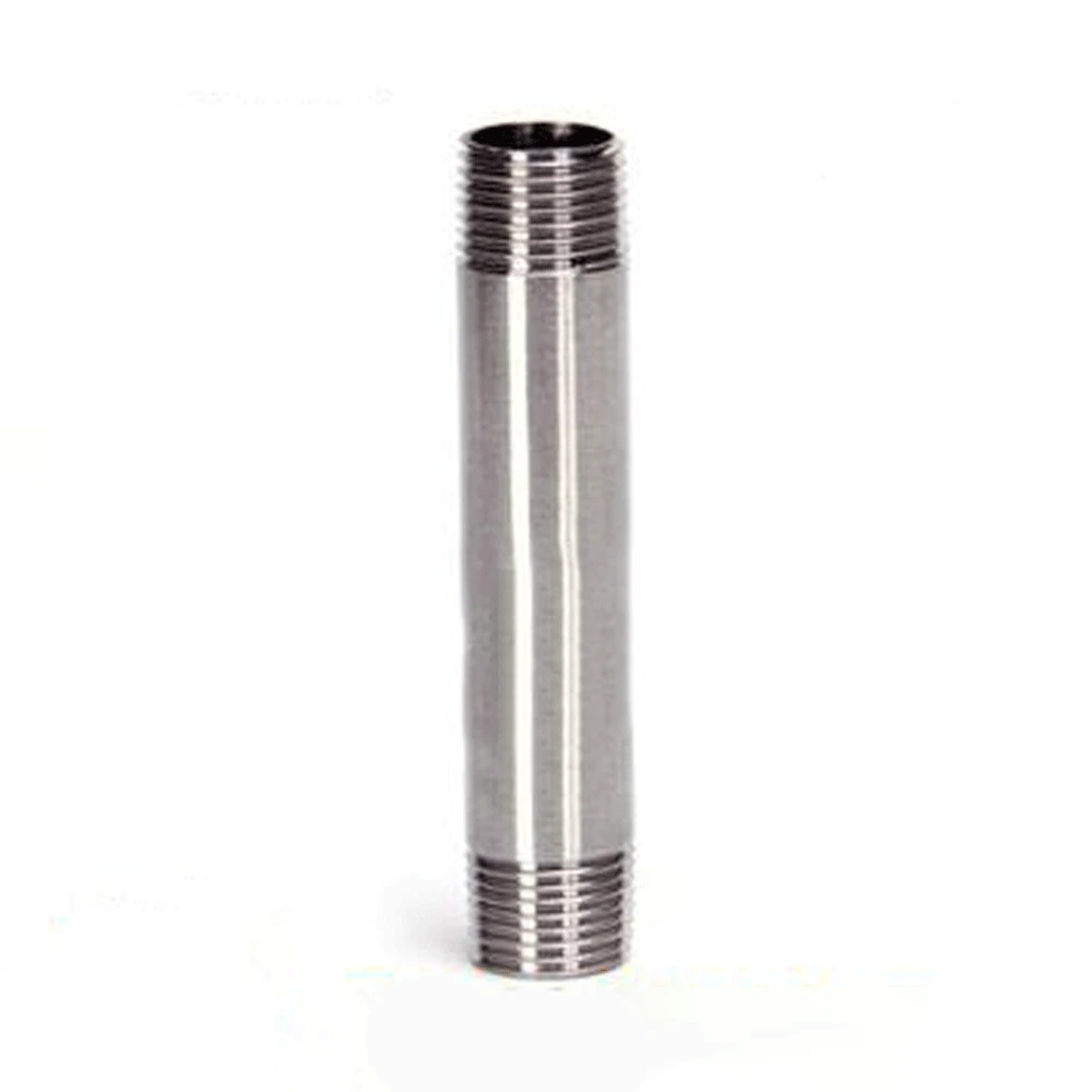 

DN50 2" BSP Male Hex Nipple Pipe Fitting 304 Stainless Steel Length 150mm