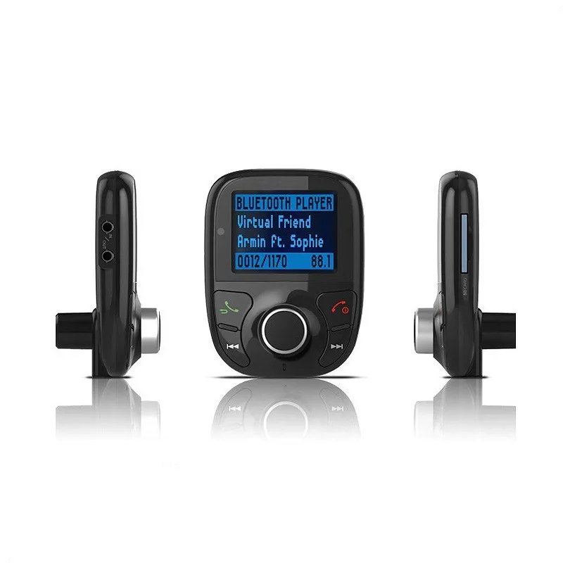 BT002 Bluetooth lcd автомобильный комплект mp3-плеер аудио FM передатчик радиостанция укв с усилителем типа вибратора SD MMC Универсальный беспроводной Bluetooth музыкальный плеер