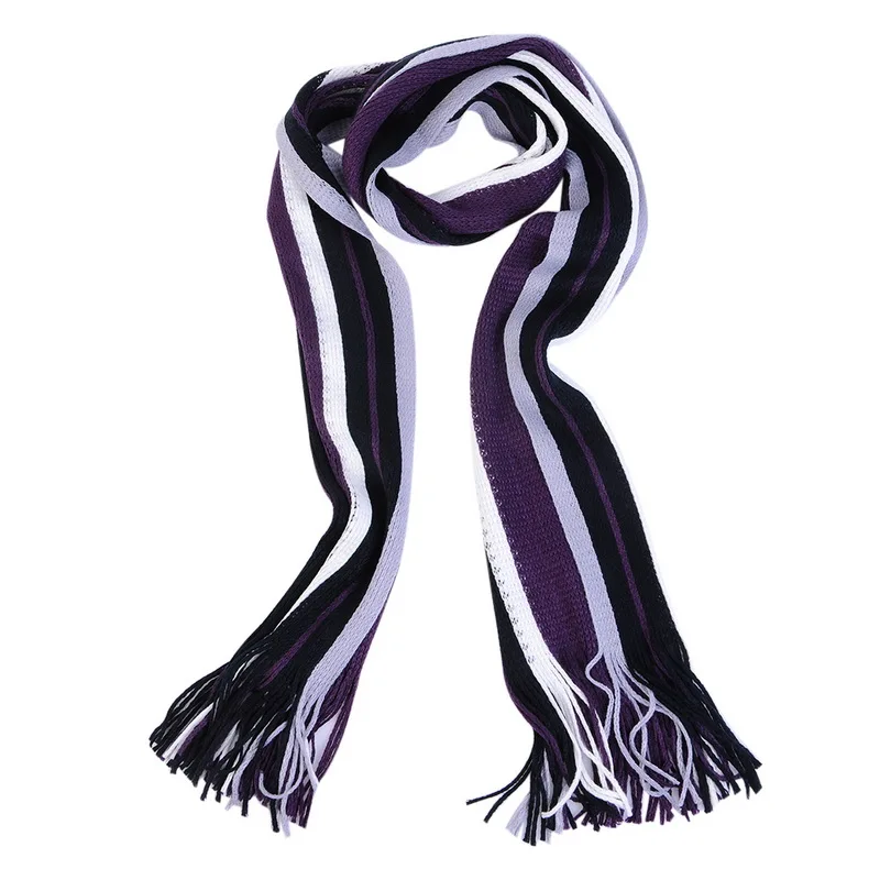 Pui мужской зимний дизайнерский шарф tiua, мужской полосатый хлопковый шарф, Мужская брендовая шаль, вязанный кашемировый полосатый шарф с кисточками - Цвет: 1