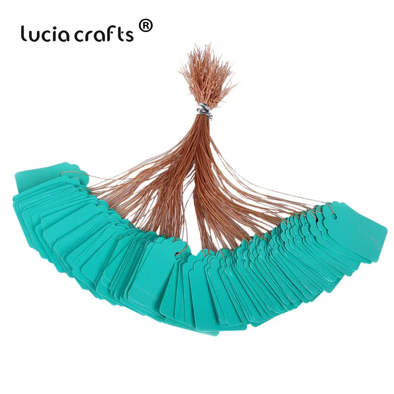 Lucia crafts 24 шт./100 шт. 2,5*3,5 см одежды бирки, ценники Знаки цветочный ярлыки для растений метки I0808