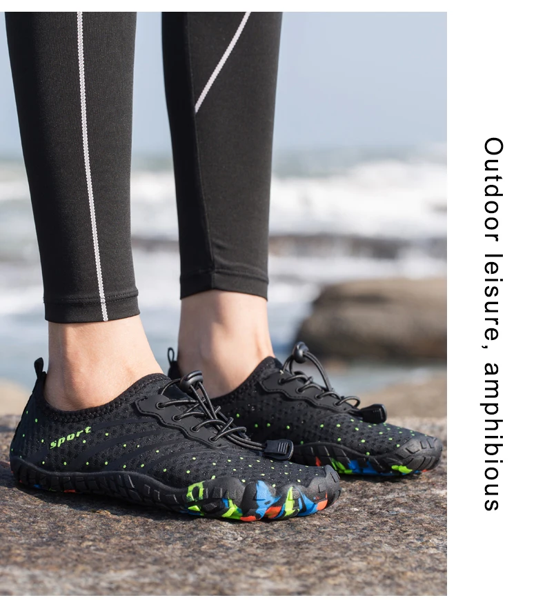 Verão do Aqua Sapatos ao ar Tênis de Água para Mulheres Casais Respirável Sapatos Homens Mulheres Quik-dry Praia Livre - 9 Sapatos de natação