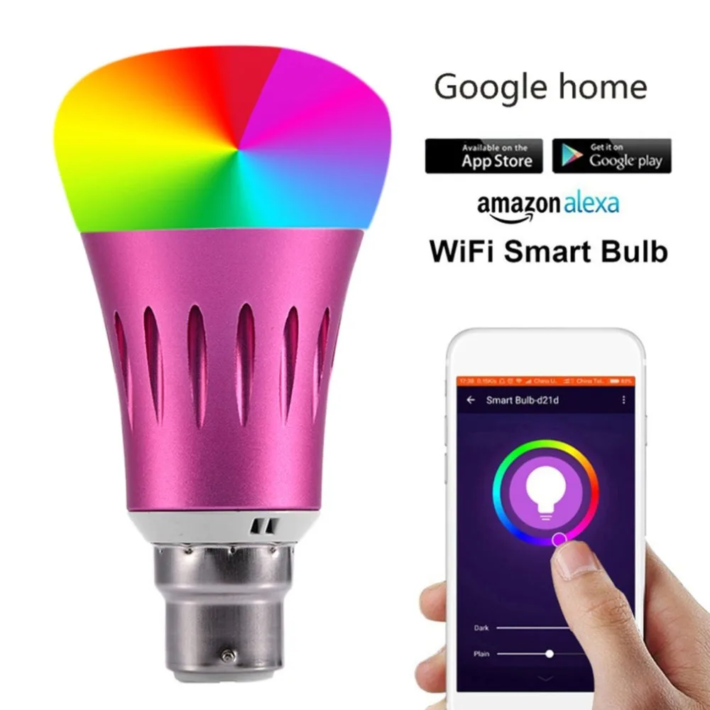 Pink LED Wireless WiFi remote control Google homealexa Voice health and beauty personal care products | Лампы и освещение