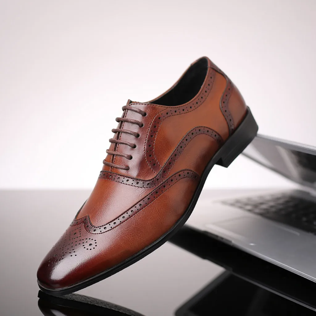 Модные кожаные туфли; Мужские модельные туфли; мужские туфли-оксфорды с острым носком; Роскошные Дизайнерские мужские официальные туфли на шнуровке; размеры 38-48; 30