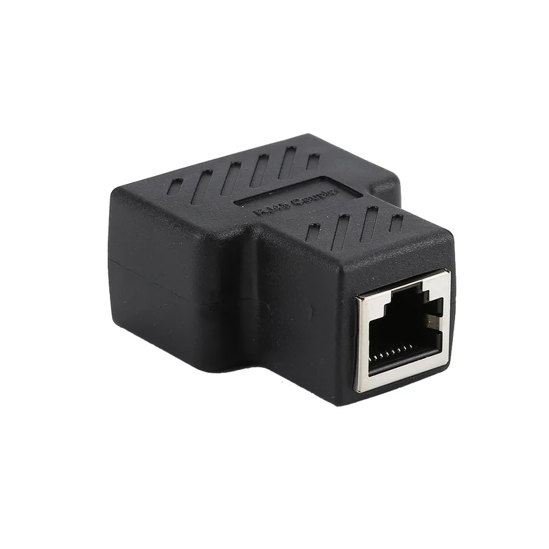 1 To 2 Ways LAN Ethernet Network Cable RJ45 Female Splitter Connector Adapter For Laptop Docking Stations Z07 Drop ship shipping 1 To 2 Ways LAN Ethernet Network Cable RJ45 Female Splitter Connector Adapter For Laptop Docking Stations Z07 Drop ship shipping
