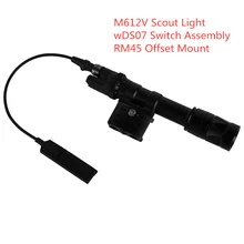 Оружие Свет M612V Скаут свет с RM45 Крепление Пикатинни Тактическая Винтовка Airsoft стробоскопический Фонарик Выход версия Охота EX445