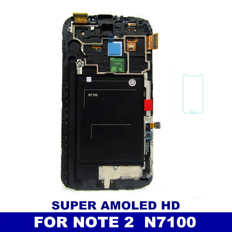 imágenes para 100% Probados de Trabajo libre del LCD Del Teléfono Para Samsung Galaxy Note N7100 Nota 2 Digitalizador Marco Asamblea de Pantalla Táctil Super AMOLED Pantalla imágenes para 100% Probados de Trabajo libre del LCD Del Teléfono Para Samsung Galaxy Note N7100 Nota 2 Digitalizador Marco Asamblea de Pantalla Táctil Super AMOLED Pantalla