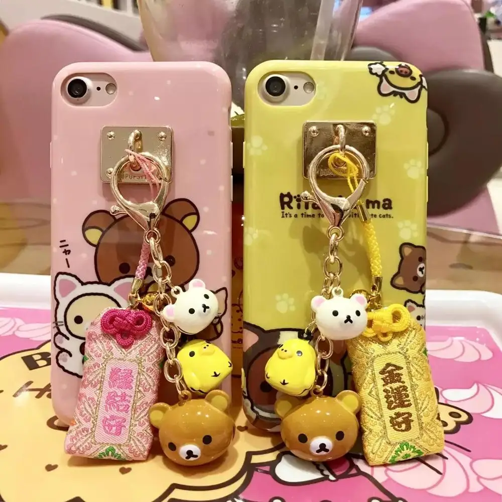 Милый мультяшный силиконовый чехол Rilakkuma для телефона iphone 11 pro 7 6 6S Plus 8 X XR XS