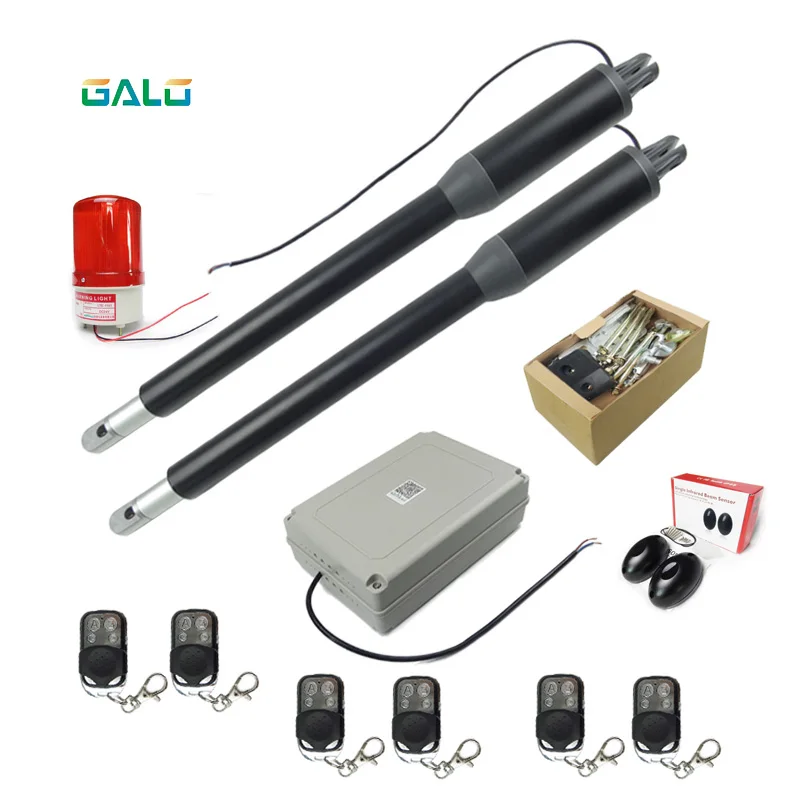 

Electric Linear Actuator 300kgs Engine Motor System Automatic Swing Gate Opener + 4 remote control AC 110V/220V