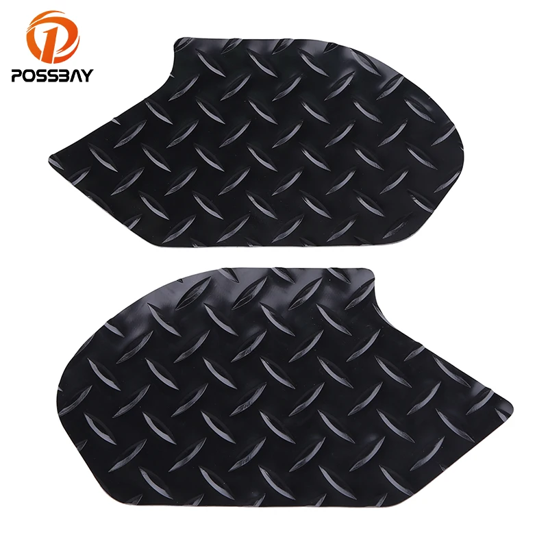 

POSSBAY Motorcycle Gas Tank Traction Side Pad Protector Black Cafe Racer Decal Sticker For Honda CB650F 2014 2015 2016 2017 2018