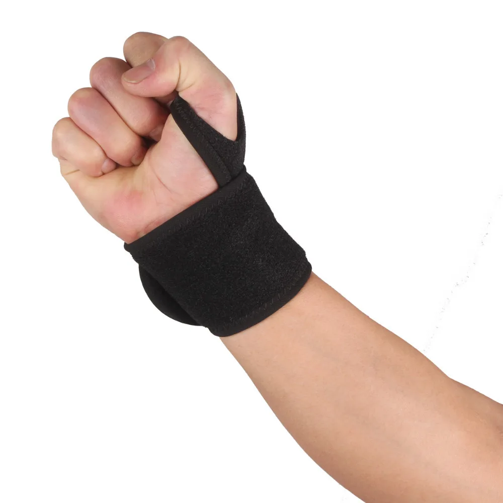 1PCS SX602 Black Sports Gym Elastic Stretchy Wrist Joint Brace Support