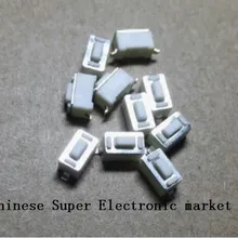 100 шт. 3*6*4,3 мм 3x6x4,3 мм белый SMD кнопочный переключатель микропереключатель тактовый переключатель