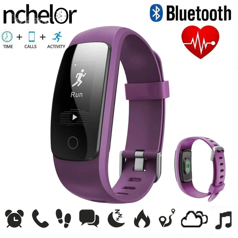 

Sport Smart Band Heart Rate Monitor Watch Call/SMS Reminder Sedentary Reminder Waterproof Smart Bracelet Bluetooth Fitness Watch