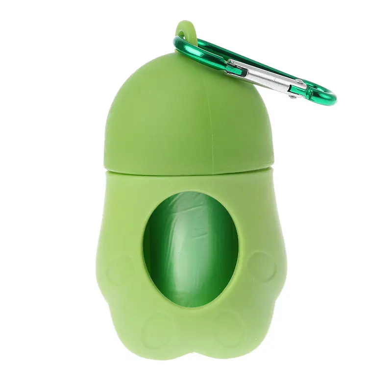 Green Penguin Shape Dog Poop Bag Practical Cat Poop Bags Set Dog Cleaning Supplies Pet Dispenser New Arrival - Color: Green