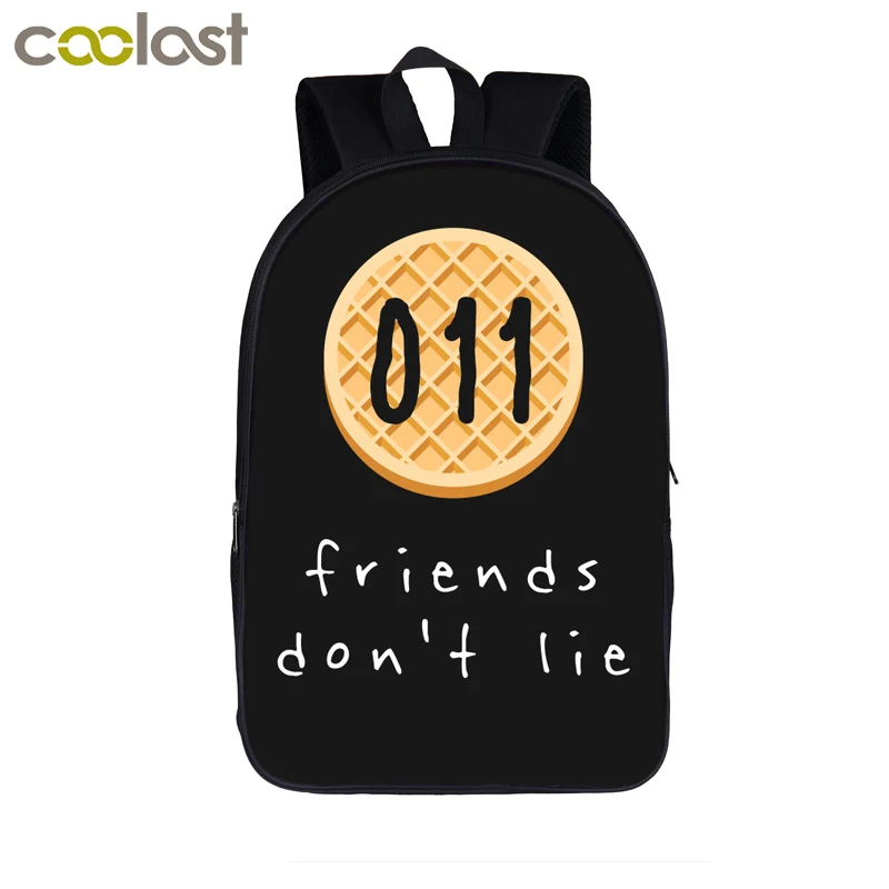 Дешево Friends Dont Lie Demogorgon Demodog рюкзак для мальчиков и девочек детские школьные сумки Fandom для детей сумки для книг рюкзак для ноутбука