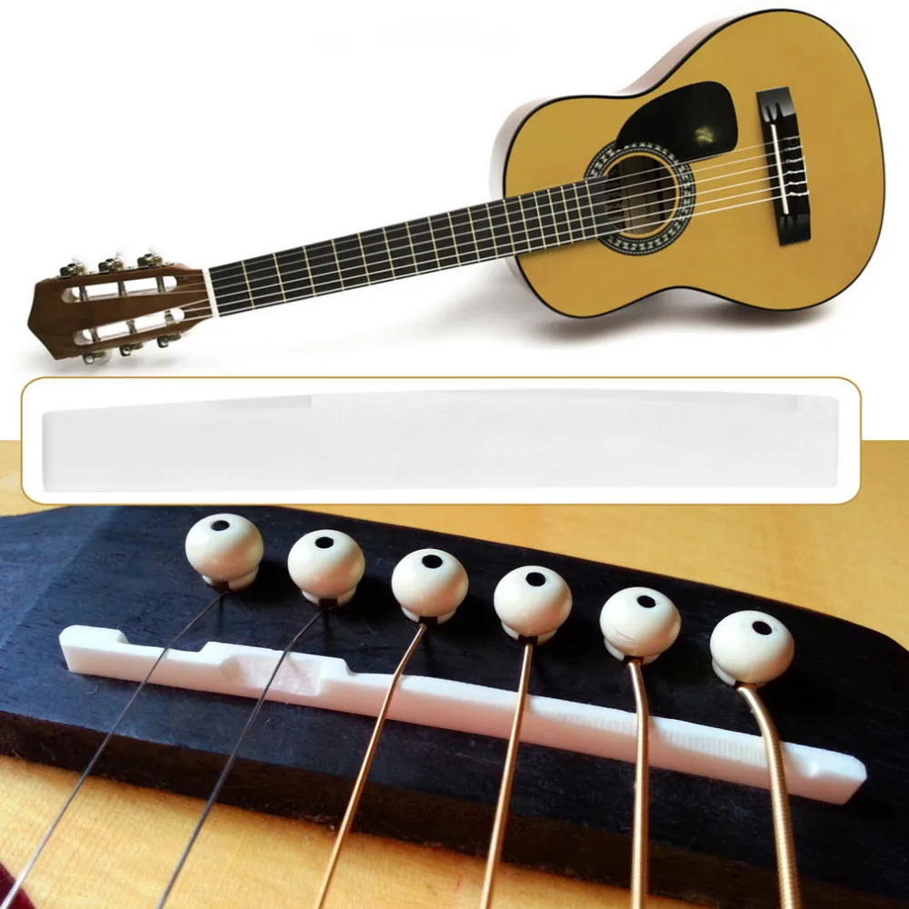 

Classical Buffalo Bone Guitar Bridge Saddle Replacement Parts For 6 String Acoustic Guitar Wholesale