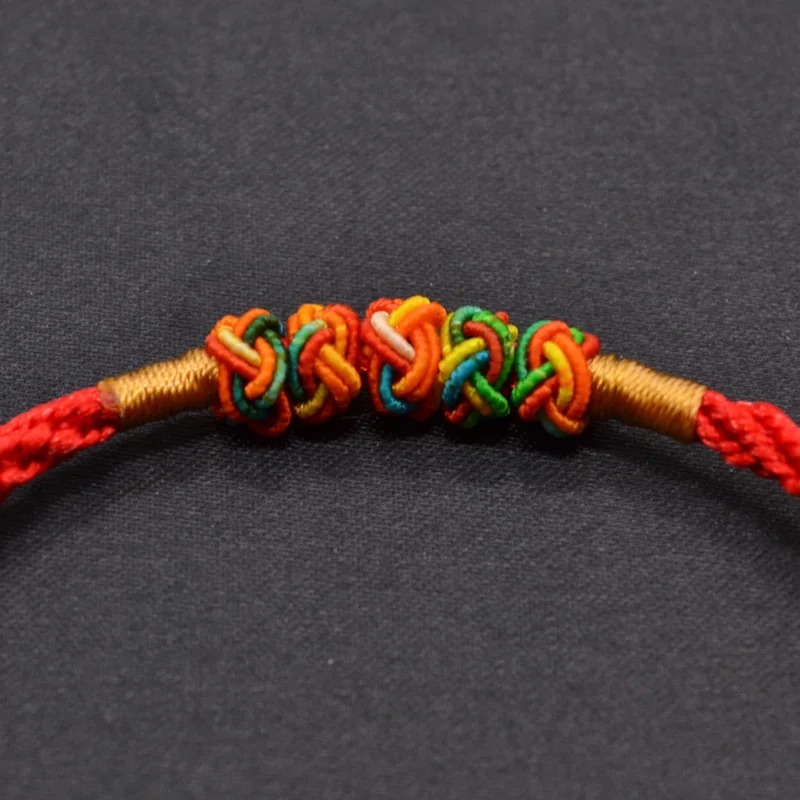 Модный Красный веревочный браслет lychee, китайский Восточный браслет на удачу, браслет ручной работы для женщин и мужчин, регулируемая длина