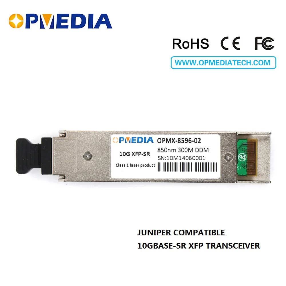 

LOW PRICE!10GBASE-SR,850nm 300m XFP transceiver DDM function,dual LC connectors,optical module,compatible with Juniper equipment
