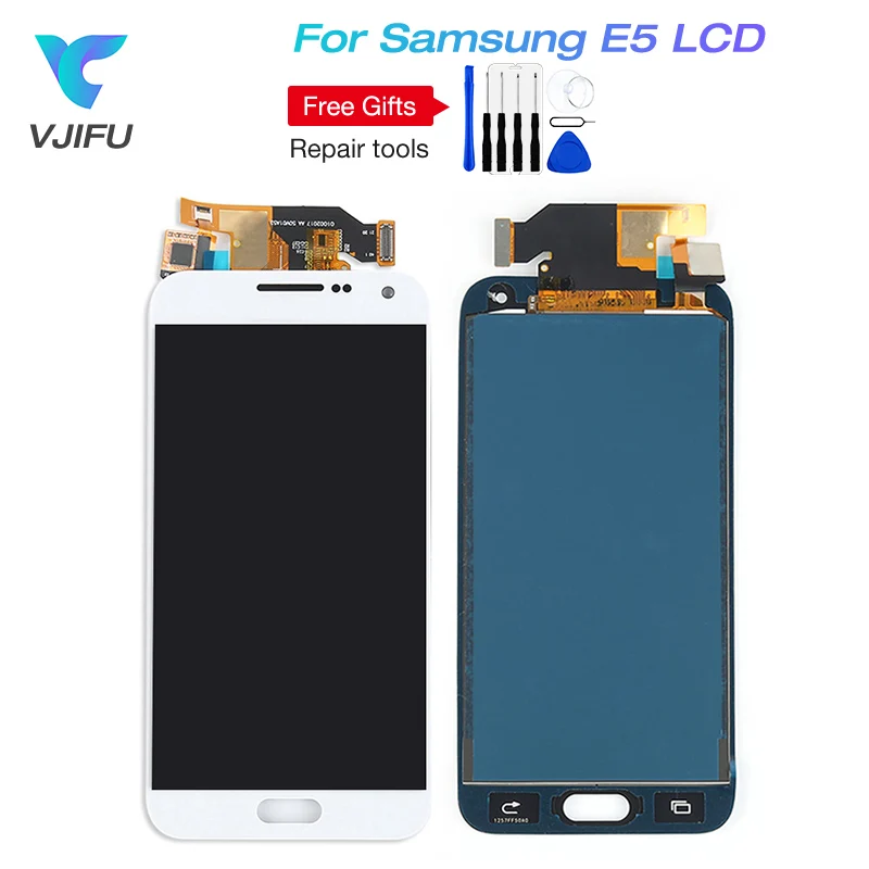 20 шт./лот E5 ЖК-дисплей Дисплей для SAMSUNG Galaxy E5 E500 E500F E500H E5 Duos ЖК-дисплей кодирующий преобразователь сенсорного экрана в сборе Запчасти для авто