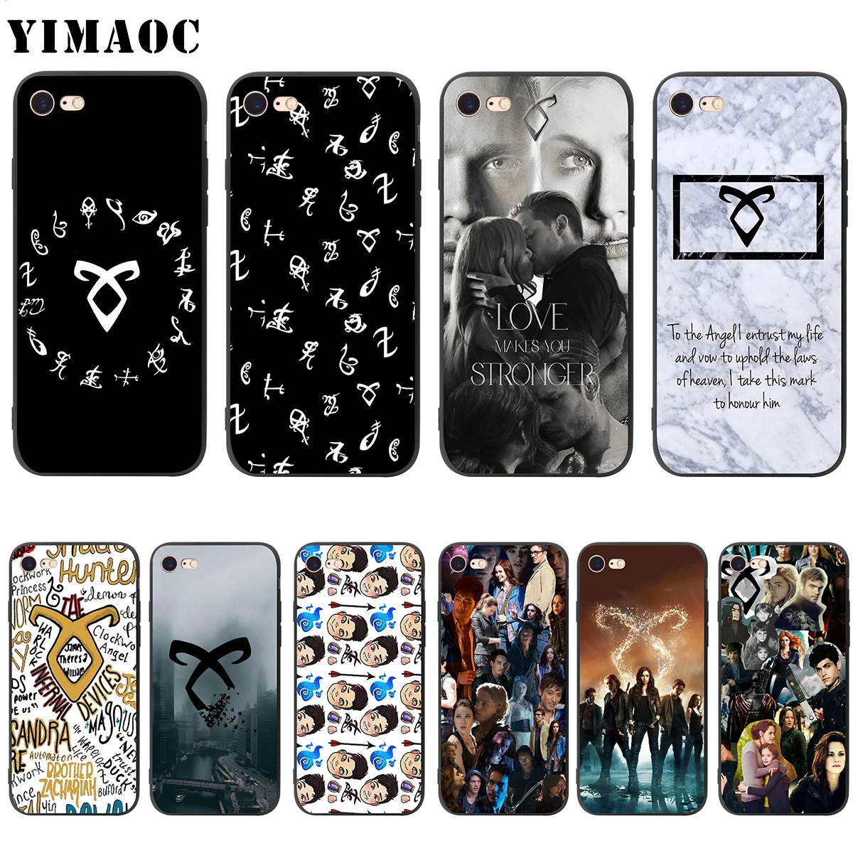 

YIMAOC Shadowhunters Runes Soft Silicone Case for iPhone 11 Pro XS Max XR X 8 7 6 6S Plus 5 5s se