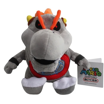 

5pcs/lot Koopa Bowser Baby Plush 18cm Super Mario Bros Gray King Bones Bowser JR Koopa Plush Stuffed Toys Doll for Kids Gifts