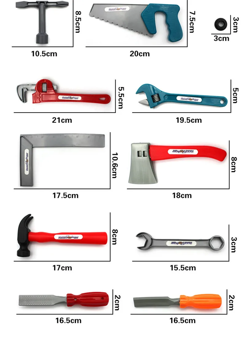 21 шт. DIY притворяться, играть в игрушки Пластик ремонт моделирование Tool Kit Набор садовых инструментов образования безопасные игрушки подарки для Для детей мальчик