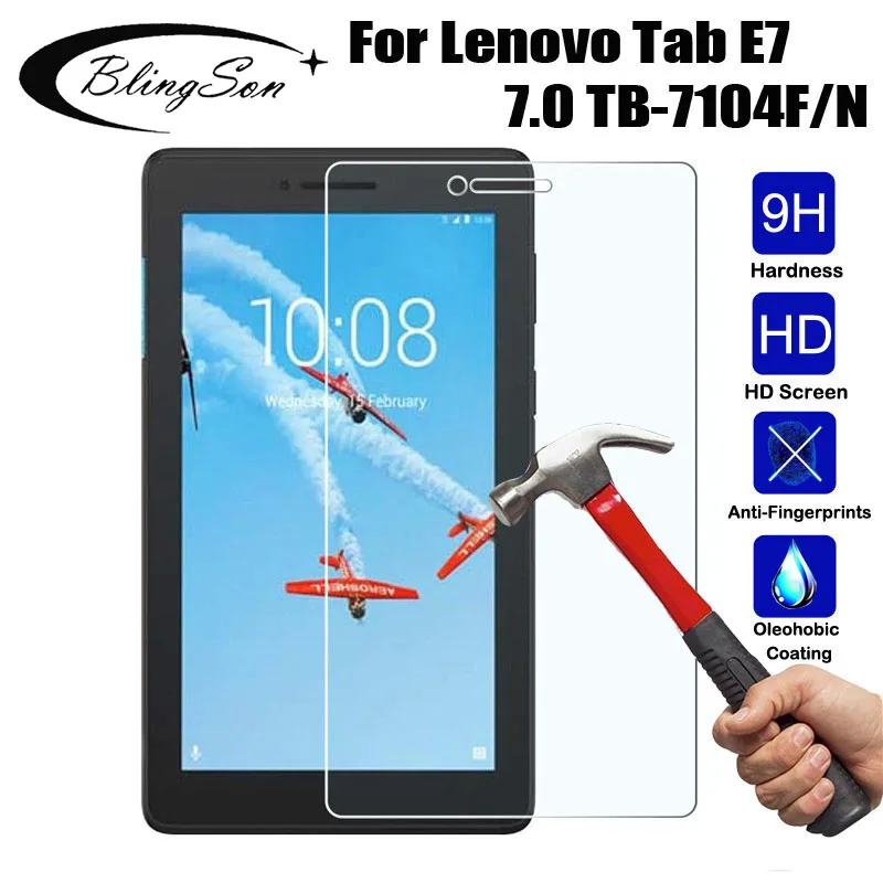 

Tempered Glass for Lenovo Tab E7 7.0 TB-7104F Screen 7.0 inch Protector Film for TB-7104 7104 Tablet Glass Film Guard Cover 9H