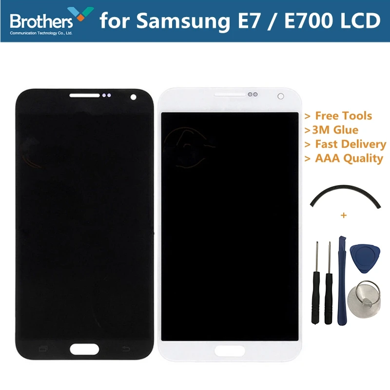 

LCD Screen for Samsung E7 LCD Display Touch Screen Digitizer for Samsung E700 E700F LCD Assembly 5.5'' Mobile Phone Replacement
