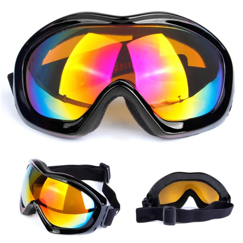 Pro Unisex, esquí, Snowboard gafas capa superficie esférica UV400 Anti-niebla a prueba de viento de invierno deporte esquí gafas de ciclismo