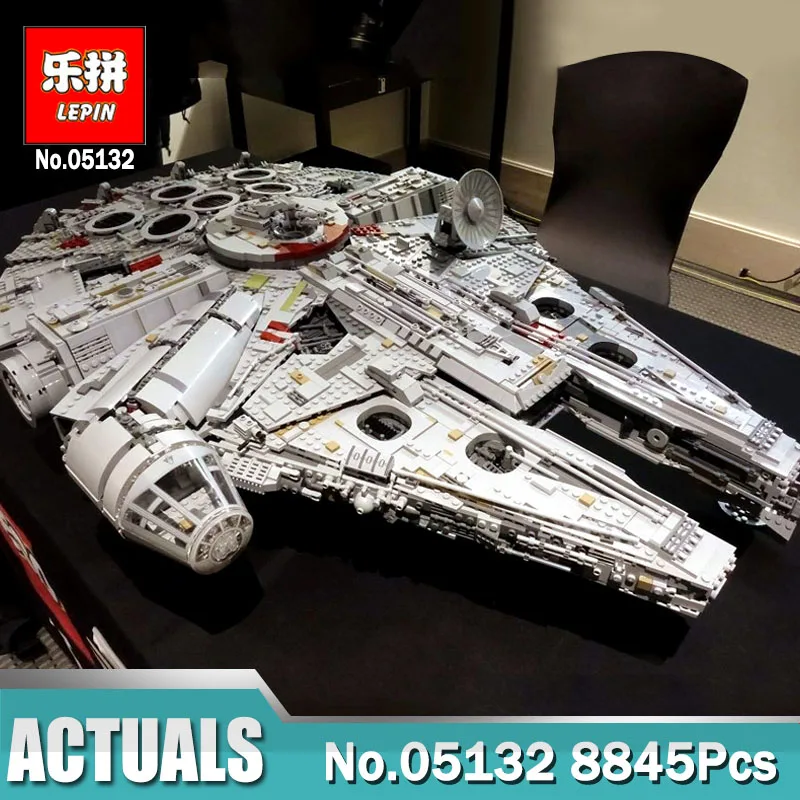 

DHL Stars Series Wars 05132 Star Destroyer Millennium Falcon LegoINGlys 75192 Building Blocks Educational Toys for Children