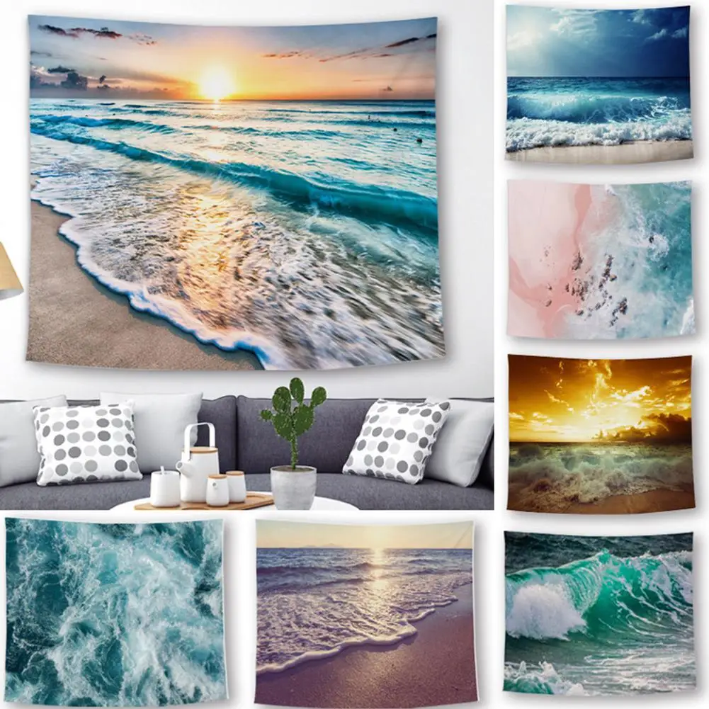 

TPFOCUS Blue Ocean Series Printing Wall Hanging Tapestry for Bedroom Home Decor
