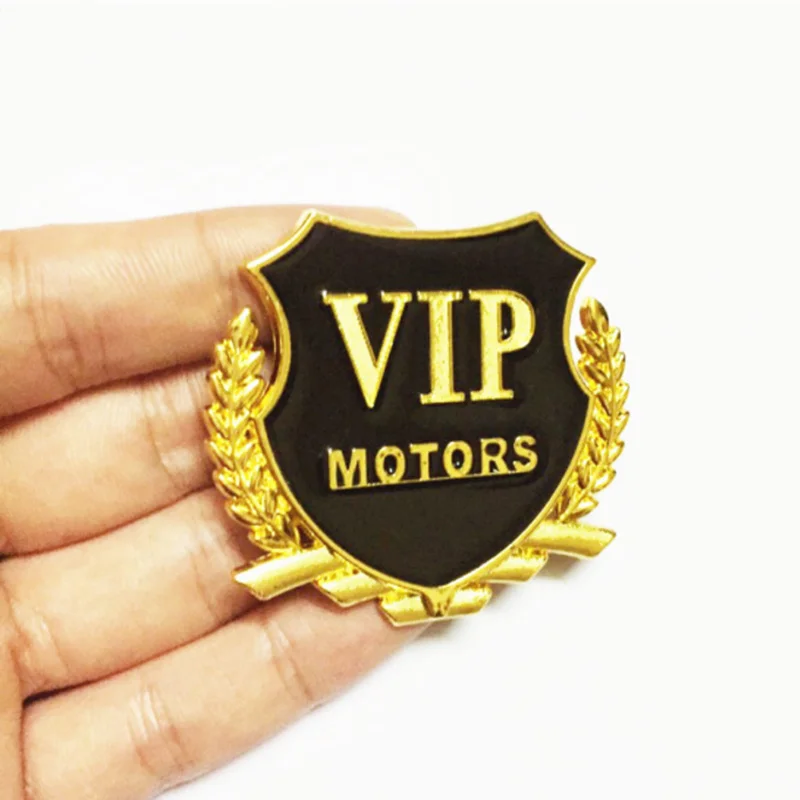 

car styling for Chrysler Sebring Voyager Crossfire PT Cruiser 300C Aspen Pacifica 3D Metal VIP MOTORS Emblem Car Sticker 2pcs