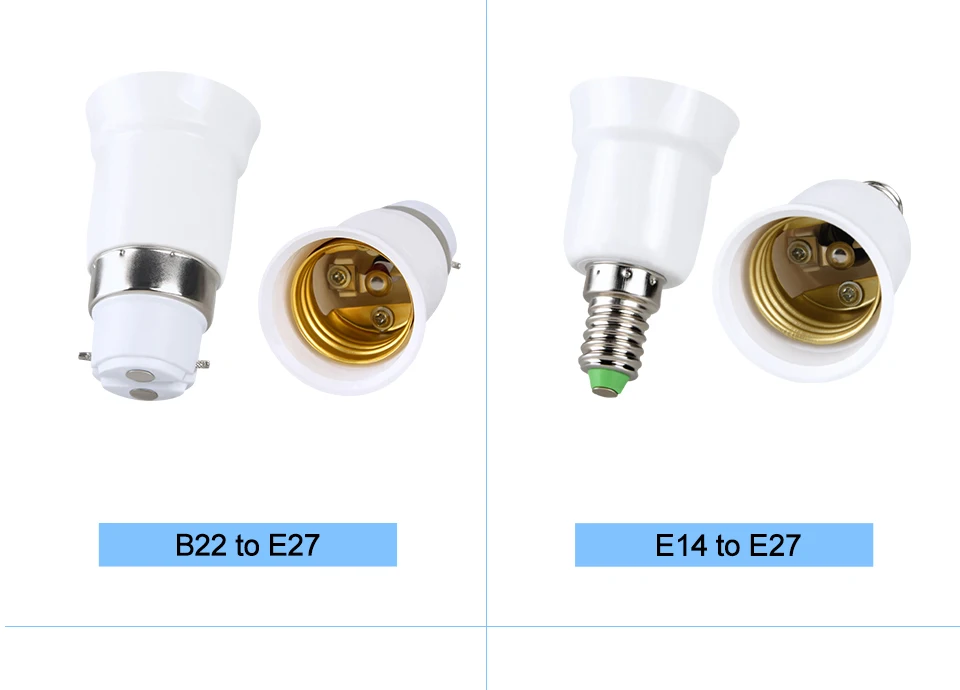 EeeToo Led Lamp Base E27 Socket Conversion Lamp Holder for Light Bulb Fireproof Material G9 GU10 B22 E27 E14 Adapter For Home (1)
