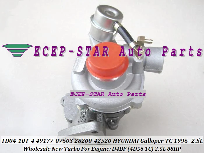 TD04-10T-4 49177-07503 28200-42520 Turbo Turbocharger For HYUNDAI Galloper TC 1996- Engine D4BF (8)