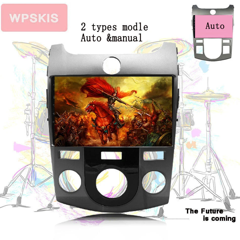 Top 1024*600 Octa core Android9.0 Car auto video media for KIA Forte Cerato 2012  with 2G RAM Radio head unit dvr music mirror steer 4