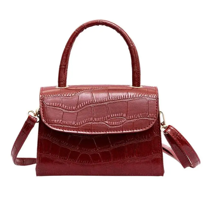 

Quality Stone Pattern Leather Crossbody Bags For Women Designer Small Handbags Shoulder Messenger Bag Mini Purses Hand Bag 2019